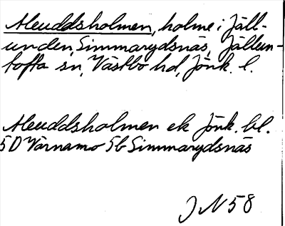 Bild på arkivkortet för arkivposten Aleuddsholmen