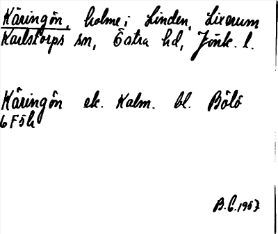 Bild på arkivkortet för arkivposten Käringön