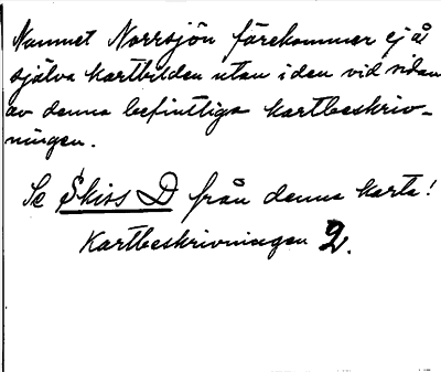 Bild på baksidan av arkivkortet för arkivposten Algustorpsjön