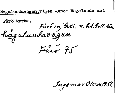 Bild på arkivkortet för arkivposten Hagalundavägen