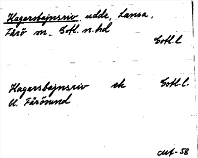 Bild på arkivkortet för arkivposten Hagarsbajnsriv