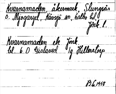 Bild på arkivkortet för arkivposten Kvarnamaden
