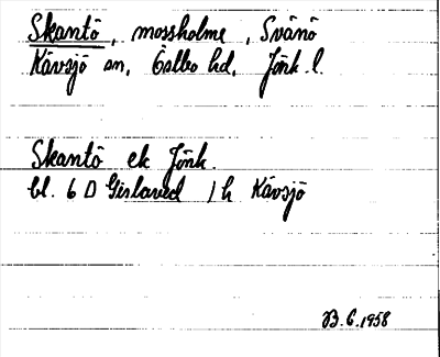 Bild på arkivkortet för arkivposten Skantö