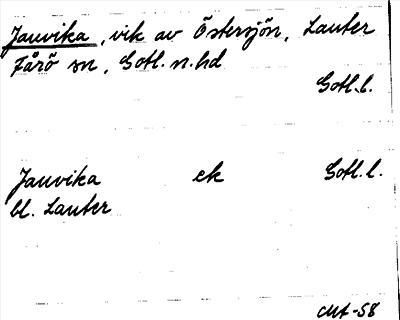 Bild på arkivkortet för arkivposten Jauvika