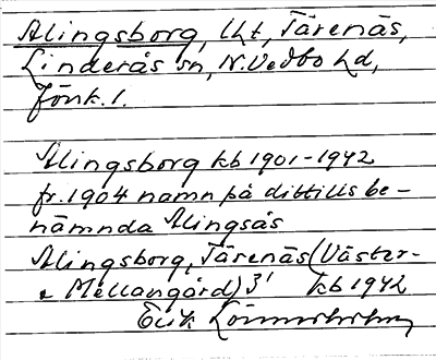 Bild på arkivkortet för arkivposten Alingsborg