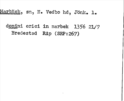 Bild på arkivkortet för arkivposten Marbäck