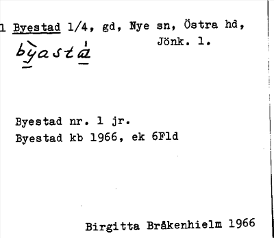 Bild på arkivkortet för arkivposten Byestad