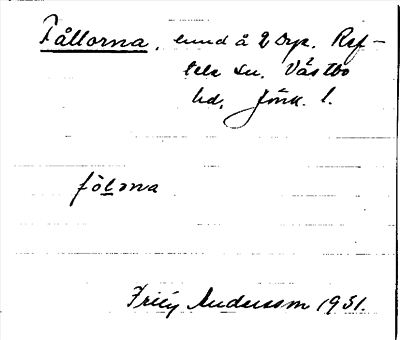 Bild på arkivkortet för arkivposten Fållorna