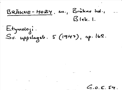 Bild på arkivkortet för arkivposten Bräkne-Hoby