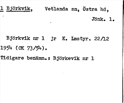 Bild på arkivkortet för arkivposten Björkvik
