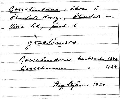 Bild på arkivkortet för arkivposten Gossalindorna