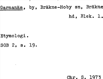 Bild på arkivkortet för arkivposten Garnanäs