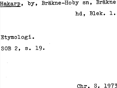 Bild på arkivkortet för arkivposten Hakarp