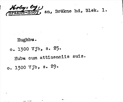 Bild på arkivkortet för arkivposten Hoby, Bräkne-Hoby