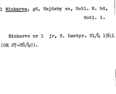 Bild på arkivkortet för arkivposten Nickarve