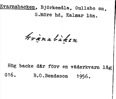 Bild på arkivkortet för arkivposten Kvarnabacken