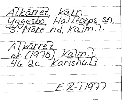 Bild på arkivkortet för arkivposten Alkärret