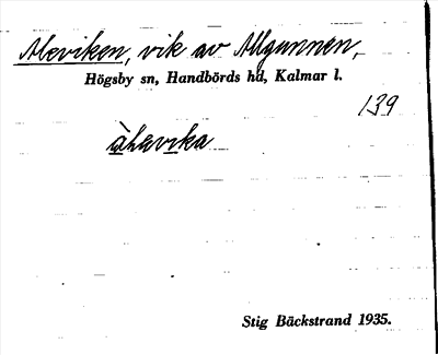 Bild på arkivkortet för arkivposten Aleviken