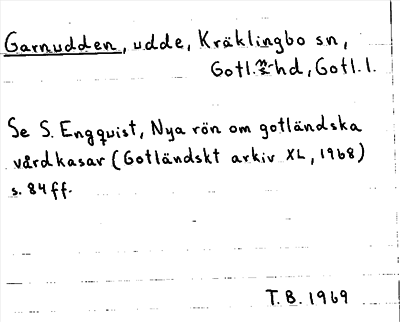 Bild på arkivkortet för arkivposten Garnudden