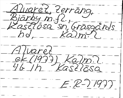 Bild på arkivkortet för arkivposten Alvaret