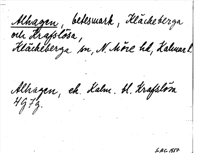 Bild på arkivkortet för arkivposten Alhagen