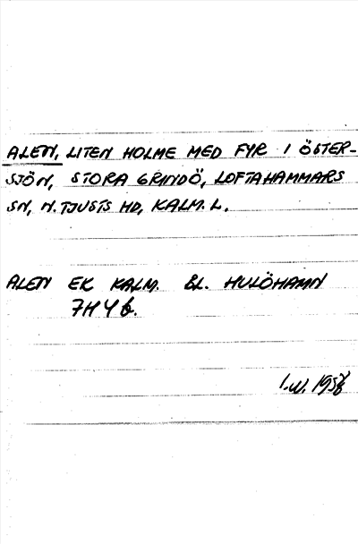 Bild på arkivkortet för arkivposten Alen