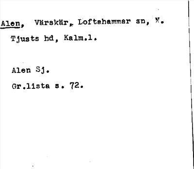 Bild på arkivkortet för arkivposten Alen