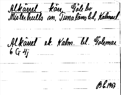 Bild på arkivkortet för arkivposten Alkärret