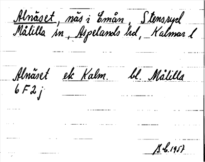 Bild på arkivkortet för arkivposten Alnäset