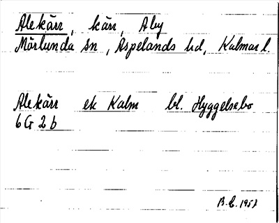 Bild på arkivkortet för arkivposten Alekärr