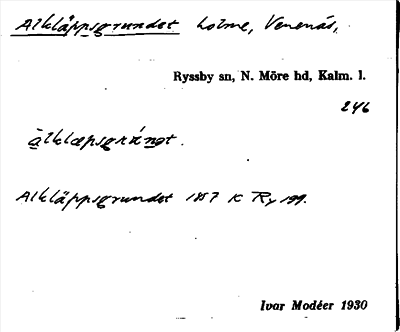 Bild på arkivkortet för arkivposten Alkläppsgrundet