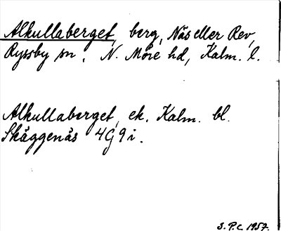 Bild på arkivkortet för arkivposten Alkullaberget