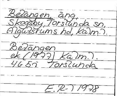 Bild på arkivkortet för arkivposten Betängen