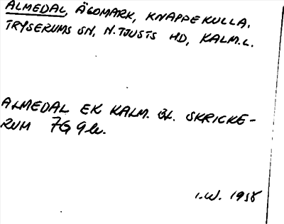 Bild på arkivkortet för arkivposten Almedal