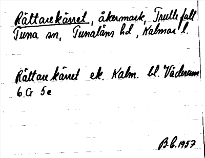 Bild på arkivkortet för arkivposten Rättarekärret