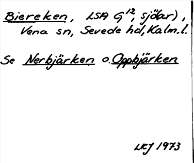 Bild på arkivkortet för arkivposten Biereken
