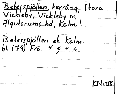 Bild på arkivkortet för arkivposten Betesspjällen