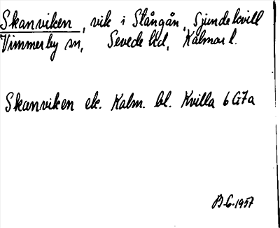 Bild på arkivkortet för arkivposten Skanviken