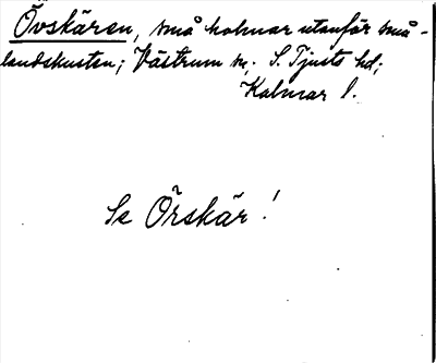 Bild på arkivkortet för arkivposten Övskären, se Örskär