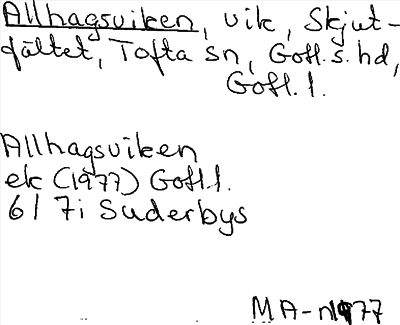 Bild på arkivkortet för arkivposten Allhagsviken
