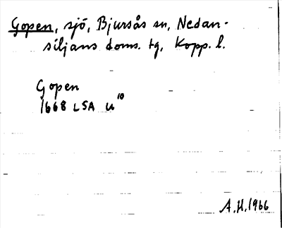 Bild på arkivkortet för arkivposten Gopen