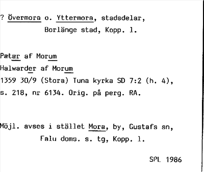 Bild på arkivkortet för arkivposten ?Övermora o. Yttermora