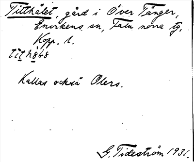 Bild på arkivkortet för arkivposten Titthålet